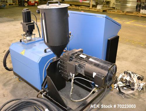 Used Nordson Hot Melt Glue & Adhesive Melting System, Model EX20-1xPS01-1xPE20-1. Melt rates from 3 - 2500 KG/Hr or 7 - 5512 lbs/hr). Operating temperature: 20 - 300 degrees celcius or 68 to 572 degr...