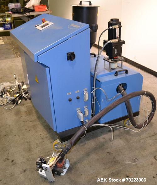 Used Nordson Hot Melt Glue & Adhesive Melting System, Model EX20-1xPS01-1xPE20-1. Melt rates from 3 - 2500 KG/Hr or 7 - 5512 lbs/hr). Operating temperature: 20 - 300 degrees celcius or 68 to 572 degr...