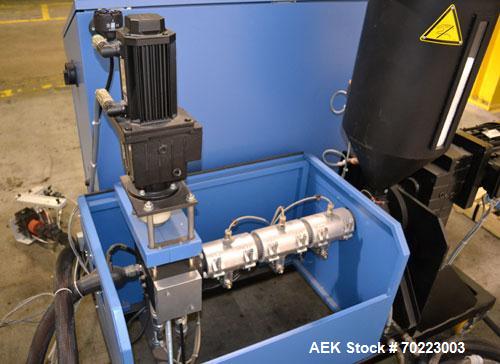 Used Nordson Hot Melt Glue & Adhesive Melting System, Model EX20-1xPS01-1xPE20-1. Melt rates from 3 - 2500 KG/Hr or 7 - 5512 lbs/hr). Operating temperature: 20 - 300 degrees celcius or 68 to 572 degr...