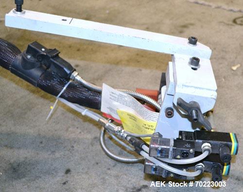 Used Nordson Hot Melt Glue & Adhesive Melting System, Model EX20-1xPS01-1xPE20-1. Melt rates from 3 - 2500 KG/Hr or 7 - 5512 lbs/hr). Operating temperature: 20 - 300 degrees celcius or 68 to 572 degr...