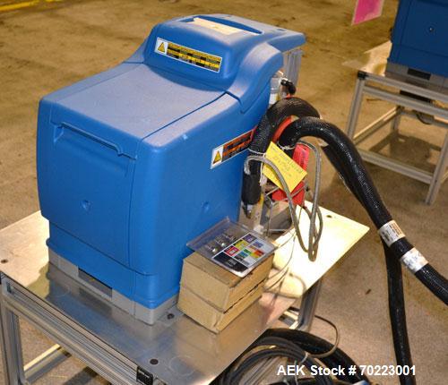 Used Nordson Hot Melt Adhesive Applicator System, Model Problue 10. Volume 10 liter, hmelt rate per hour 24 pound, throughput per hour 27.3 pound. Includes a PS40 Nordson power supply, and an Eclipse...