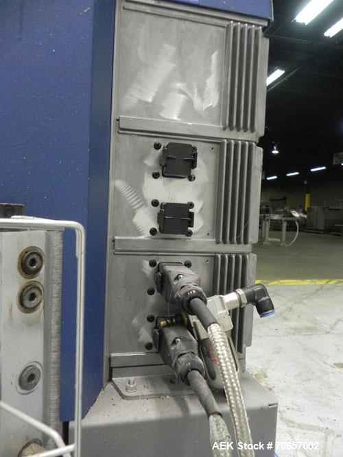 Used Nordson Model ProBlue 15 Hot Melt Glue System. Has Nodson model EPC 30 Eclipse series pattern controller. Has LogiComm glue gun driver. Mounted on stand alone frame with casters. Includes glue h...