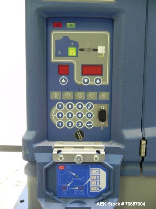 Used Nordson Model ProBlue 15 Hot Melt Glue System. Has Nodson model EPC 30 Eclipse series pattern controller. Has LogiComm glue gun driver. Mounted on stand alone frame with casters. Includes glue h...