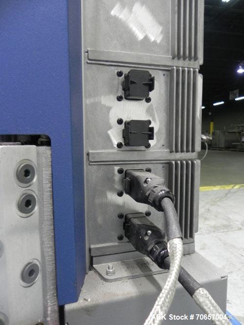 Used Nordson Model ProBlue 15 Hot Melt Glue System. Has Nodson model EPC 30 Eclipse series pattern controller. Has LogiComm glue gun driver. Mounted on stand alone frame with casters. Includes glue h...