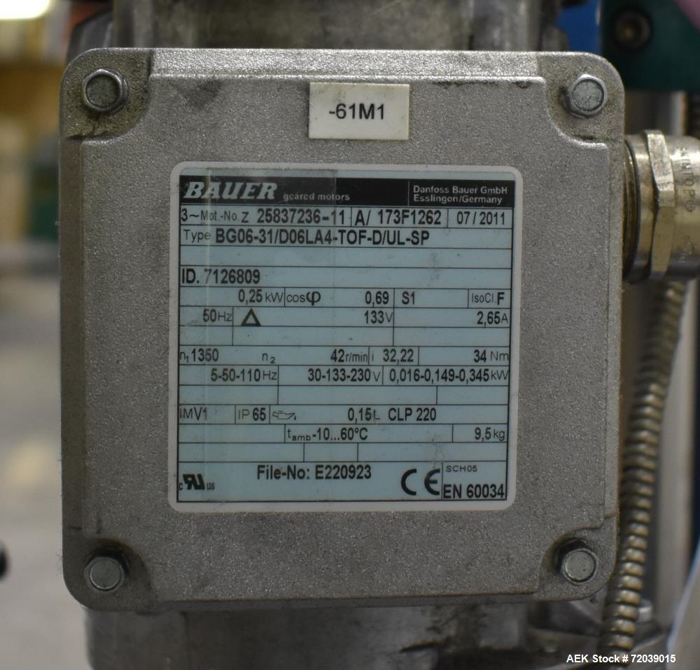 Used Nordson VersaPail Bulk Pail Melter. Model VP020-UN3E4LN/XPAPAWXXCXXXXXXX. 20 Liter or 5 gallon pail capacity, approximate 11.3" diameter. SN0186 Pump rated 8.9 kg/hr (19.6 lbs). Maximum operatin...