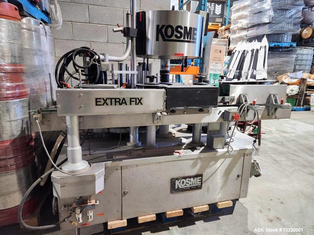 Kosme Extra Fix Labeler with Glue Pump — Rated Up to 6000 Bottles per Hour