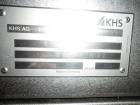 Used KHS AG Front, Back and Neck Glue Labeling Machine. Type Innoket SE 2080/120-48LM GT. Cold glue configuration. Capacity 66000 containers/hour. 73.6” (1888 mm) diameter turn table/carousel. 48 pcs...