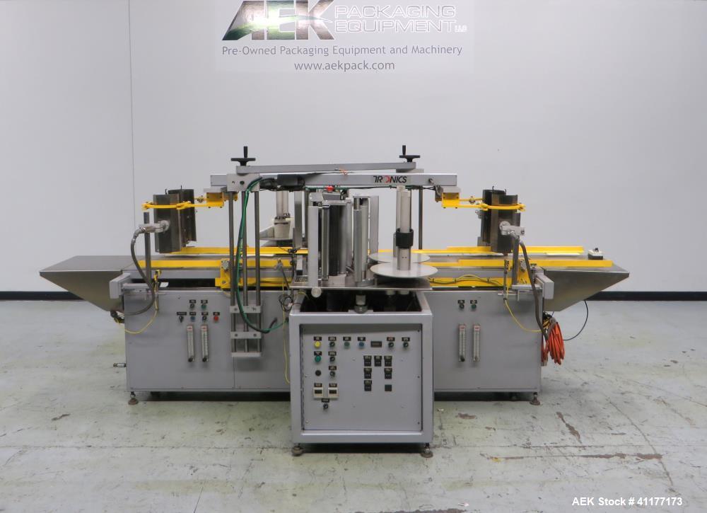 Used Tronics Heat Transfer 5 Gallon Pail Labeler, Model TD2002