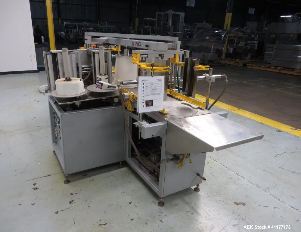 Used Tronics Heat Transfer 5 Gallon Pail Labeler, Model TD2002