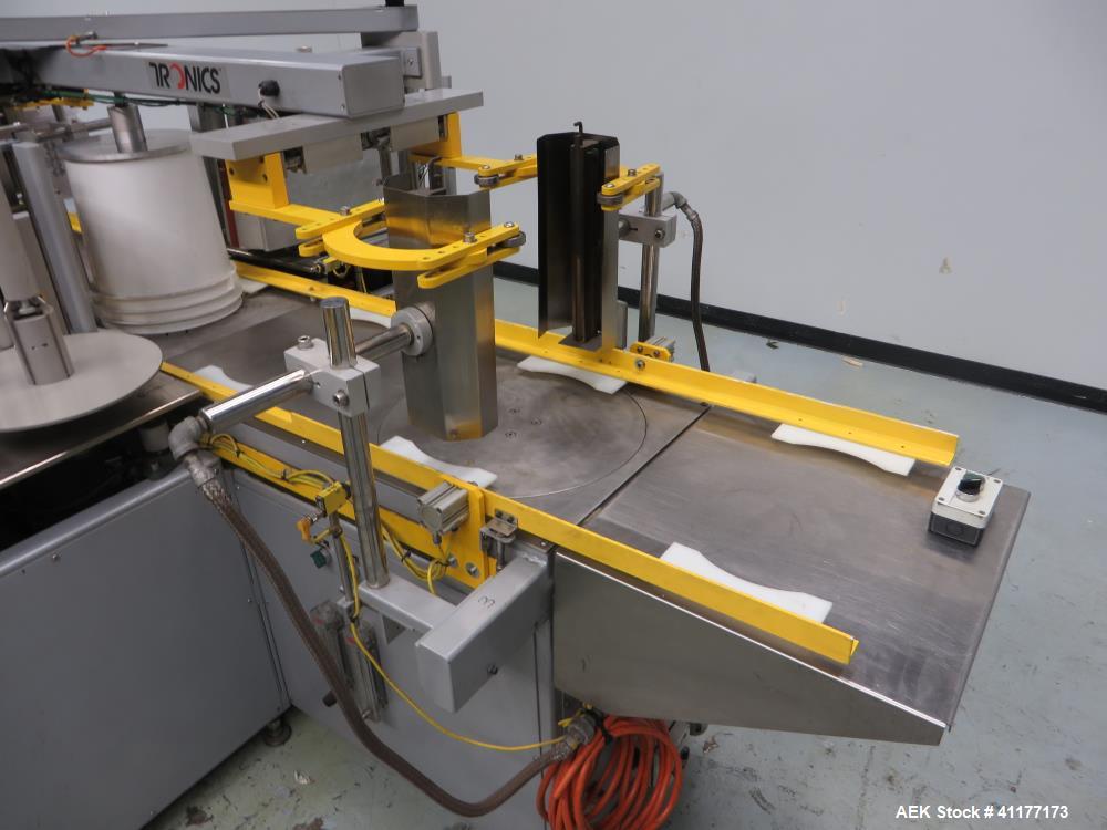 Used Tronics Heat Transfer 5 Gallon Pail Labeler, Model TD2002
