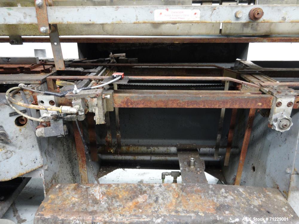 Used Mateer-Burt (GEI) Model 704SB MK V-LH Horizontal Roll-Through Labeler