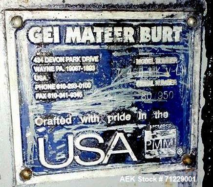 Used Mateer-Burt (GEI) Model 704SB MK V-LH Horizontal Roll-Through Labeler