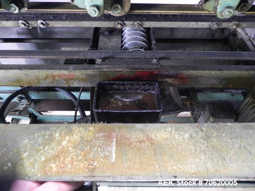 Used Mateer Burt 704 Automatic Roll Through Hot Glue Wraparound Labeler 