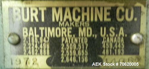 Used Mateer Burt 704 Automatic Roll Through Hot Glue Wraparound Labeler 