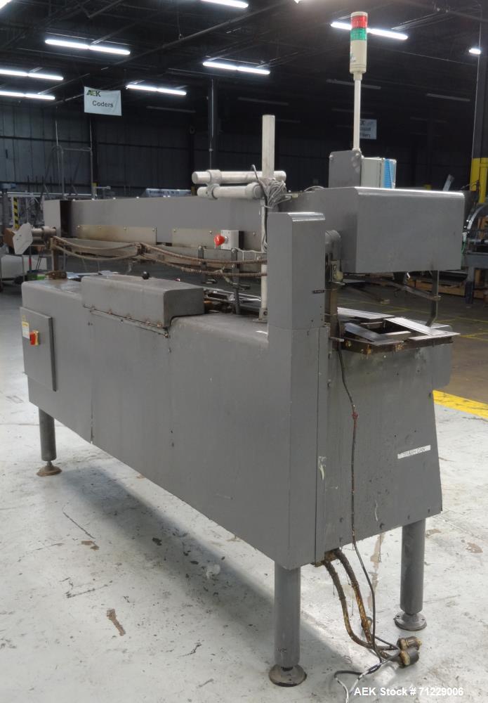Used Mateer-Burt (GEI) Model 704SB MK V-LH Horizontal Roll-Through Labeler