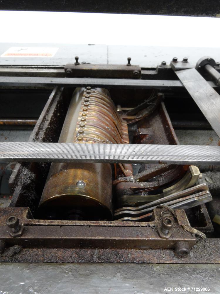 Used Mateer-Burt (GEI) Model 704SB MK V-LH Horizontal Roll-Through Labeler