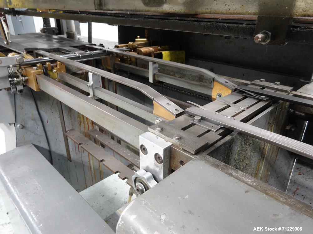 Used Mateer-Burt (GEI) Model 704SB MK V-LH Horizontal Roll-Through Labeler