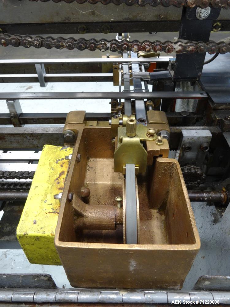 Used Mateer-Burt (GEI) Model 704SB MK V-LH Horizontal Roll-Through Labeler