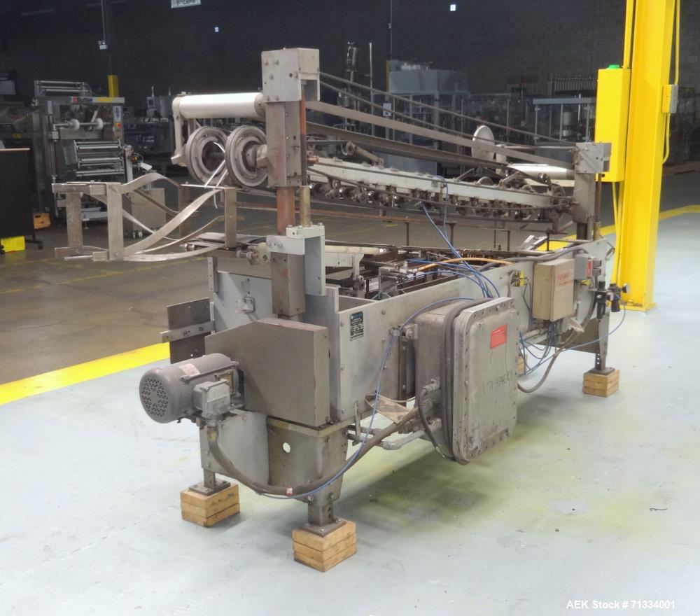 Used New Way Packaging Model AP Horizontal Roll Through Labeler