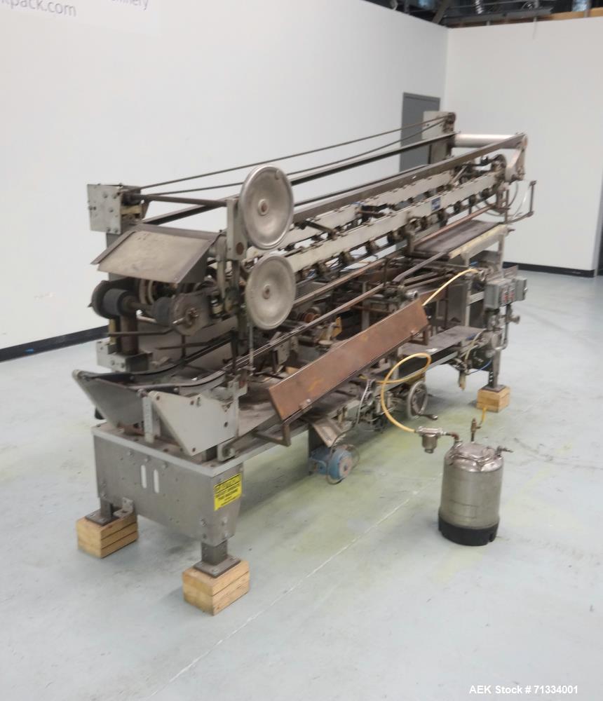 Used New Way Packaging Model AP Horizontal Roll Through Labeler