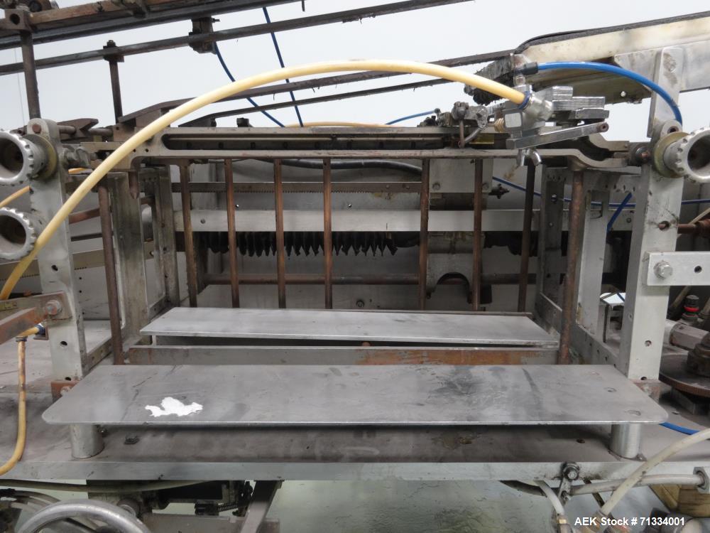 Used New Way Packaging Model AP Horizontal Roll Through Labeler