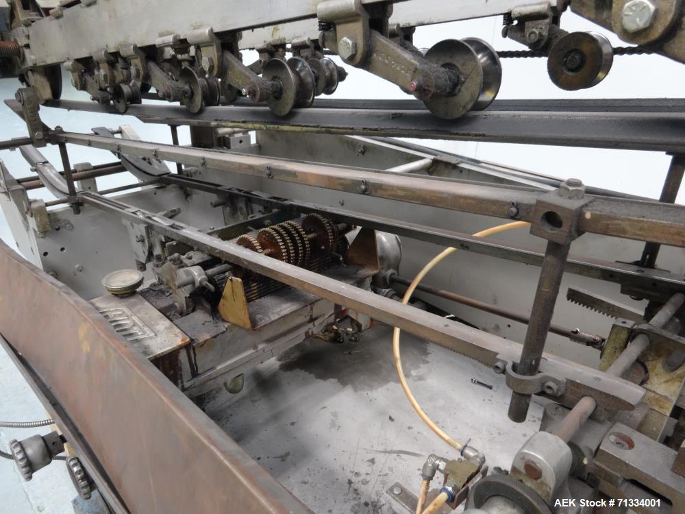 Used New Way Packaging Model AP Horizontal Roll Through Labeler