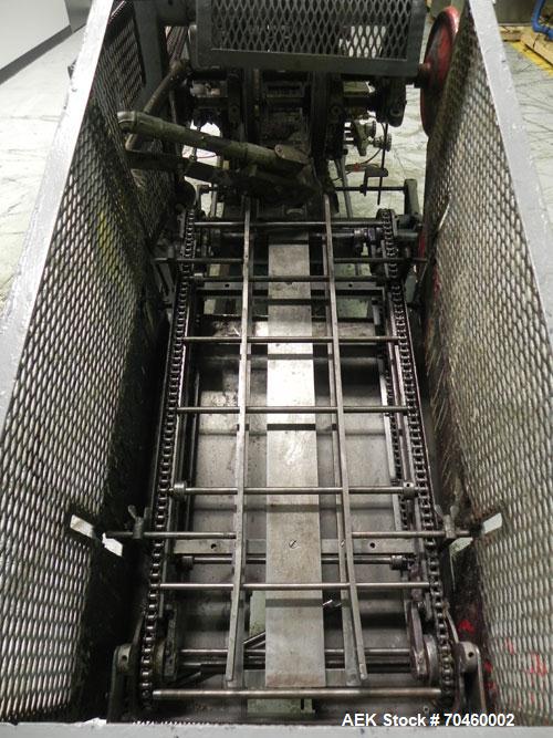 Used NewWay Model EPB Roll Through Glue Wraparound Labeler. Capable of speeds up to 500 cpm. The EP is designed to handle cans with or without ears. Will label metal cans, jars, plastic bottles or co...