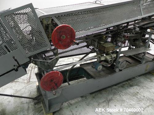 Used NewWay Model EPB Roll Through Glue Wraparound Labeler. Capable of speeds up to 500 cpm. The EP is designed to handle cans with or without ears. Will label metal cans, jars, plastic bottles or co...
