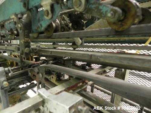 Used NewWay Model EPB Roll Through Glue Wraparound Labeler. Capable of speeds up to 500 cpm. The EP is designed to handle cans with or without ears. Will label metal cans, jars, plastic bottles or co...