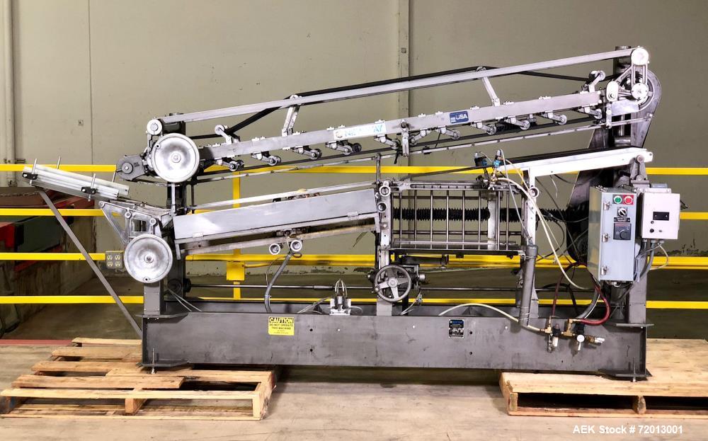 Used New Way E7 Full Wrap Can Glue Labeler