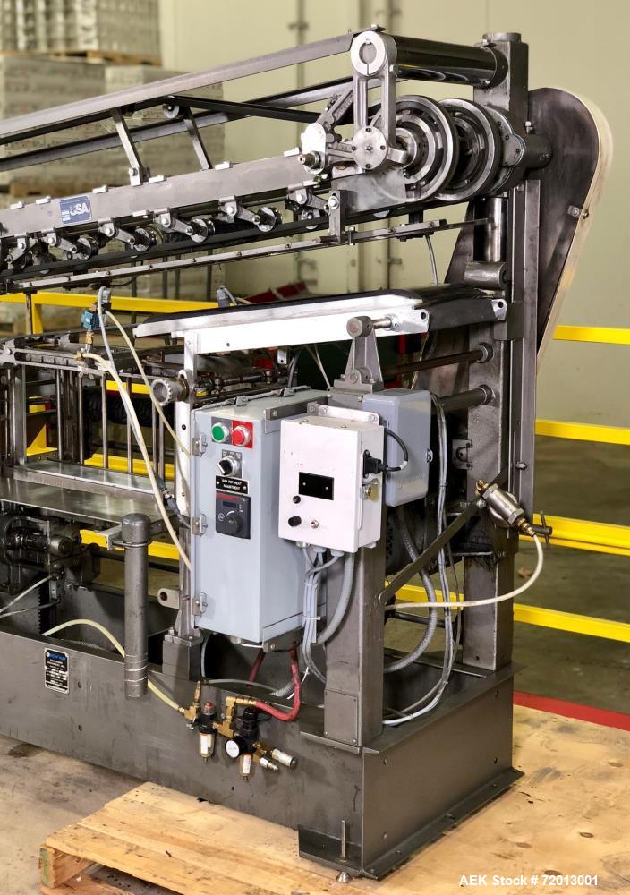 Used New Way E7 Full Wrap Can Glue Labeler