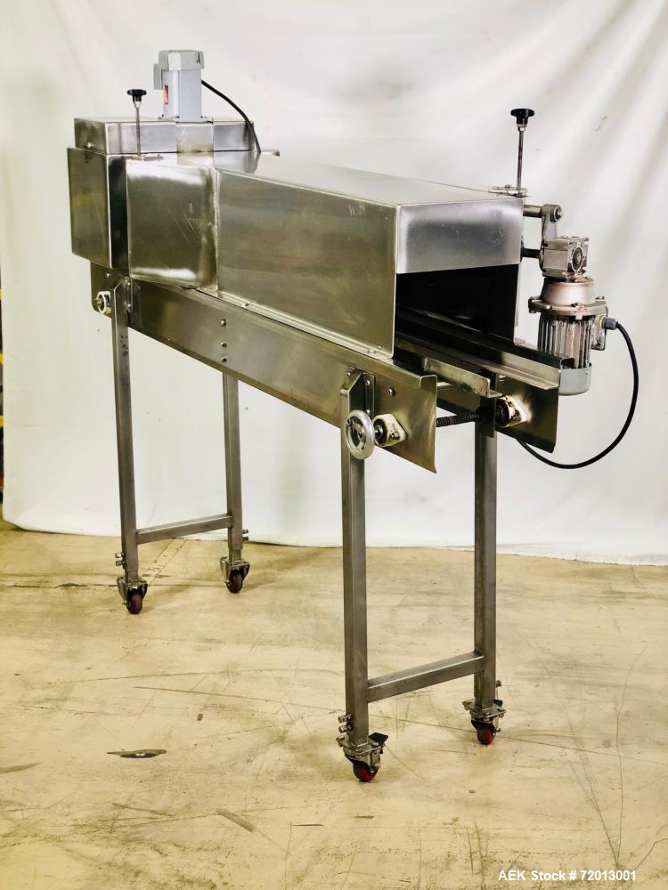 Used New Way E7 Full Wrap Can Glue Labeler