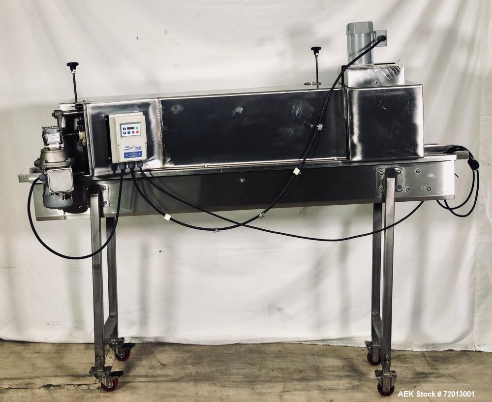 Used New Way E7 Full Wrap Can Glue Labeler