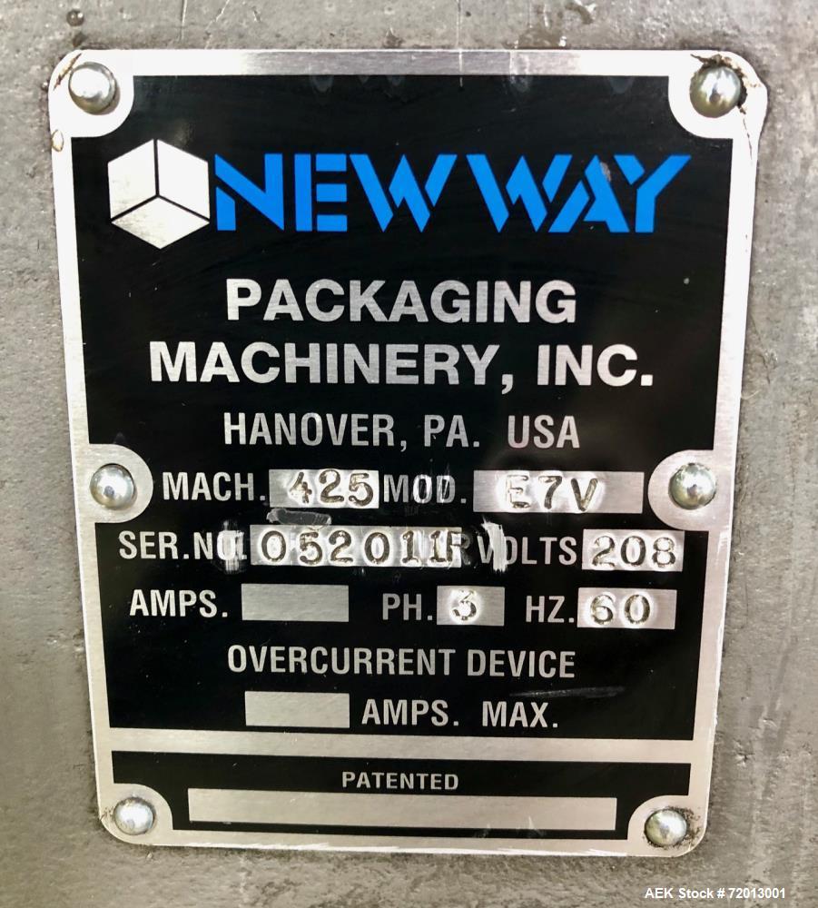 Used- New Way E7 Full Wrap Can Glue Labeler