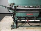 Used Mateer Burt 704 Automatic Roll Through Hot Glue Wraparound Labeler 