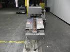 Used Mateer Burt 704 Automatic Roll Through Hot Glue Wraparound Labeler. Capable of speeds up to 600 labels per minute depending on materials and application. Can size range: 1-3/4