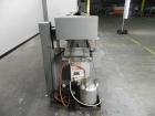 Used Mateer Burt 704 Automatic Roll Through Hot Glue Wraparound Labeler. Capable of speeds up to 600 labels per minute depending on materials and application. Can size range: 1-3/4