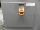 Used Mateer Burt 704 Automatic Roll Through Hot Glue Wraparound Labeler. Capable of speeds up to 600 labels per minute depending on materials and application. Can size range: 1-3/4