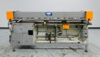 Used Mateer-Burt Model AU-611-B Horizontal Roll Through Wraparound Glue Labeler