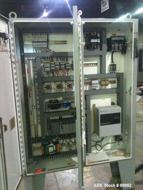 Used Krones Canmatic Rotary Hot Glue Wraparound Labeler. 18 hd Capable of running up to 600 cpm. Container size range: 50-110mm diameter, 50-250mm or 150-350mm height. 18 head unit set on 126mm pitch...