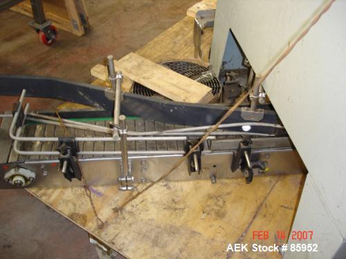 Used Krones Canmatic Rotary Hot Glue Wraparound Labeler. 18 hd Capable of running up to 600 cpm. Container size range: 50-110mm diameter, 50-250mm or 150-350mm height. 18 head unit set on 126mm pitch...