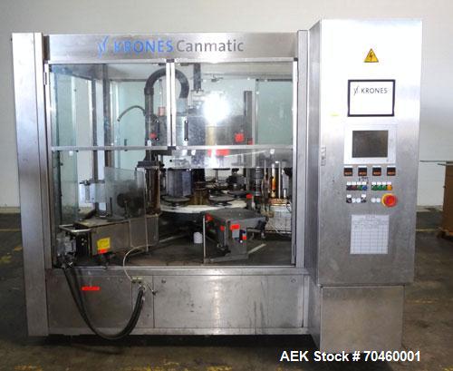 Used Krones Model Canmatic Wraparound Hot Melt Glue Labeler