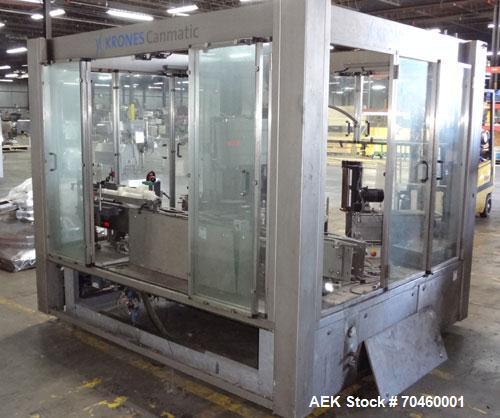 Used Krones Model Canmatic Wraparound Hot Melt Glue Labeler