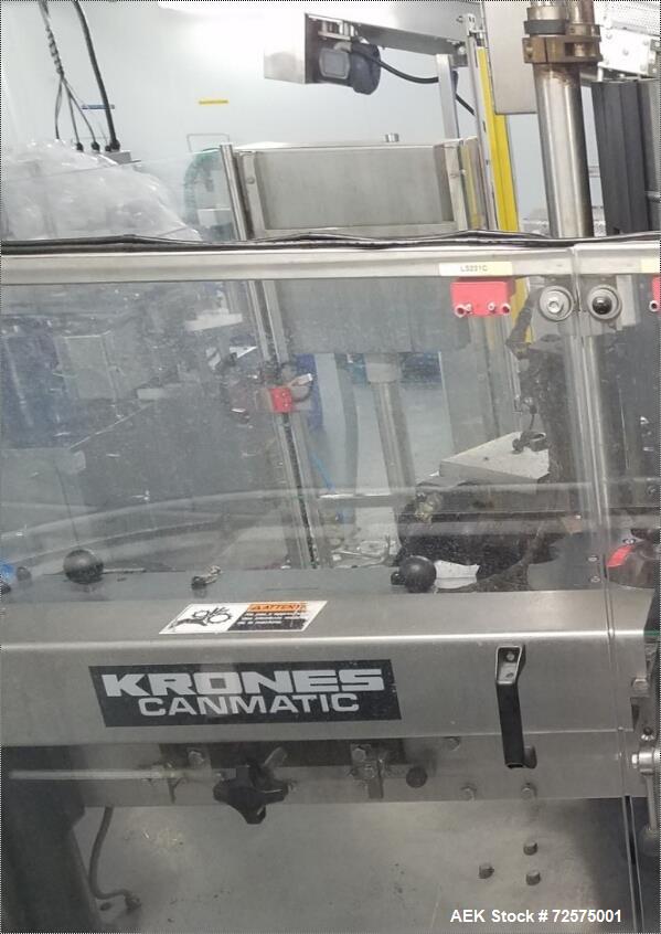 Used Krones Model Canmatic Rotary Labeling Machine