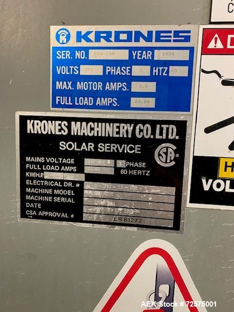 Used-Krones Model Canmatic Rotary Labeling Machine