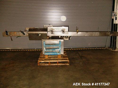 Used Krones Inline Wraparound Cold Glue Labeler, Model Rotina III. Capable of speeds over 200 BPM. Maximum container diameter up to 4". Minimum label size 2" high x 3" long. Complete with glue pump. ...
