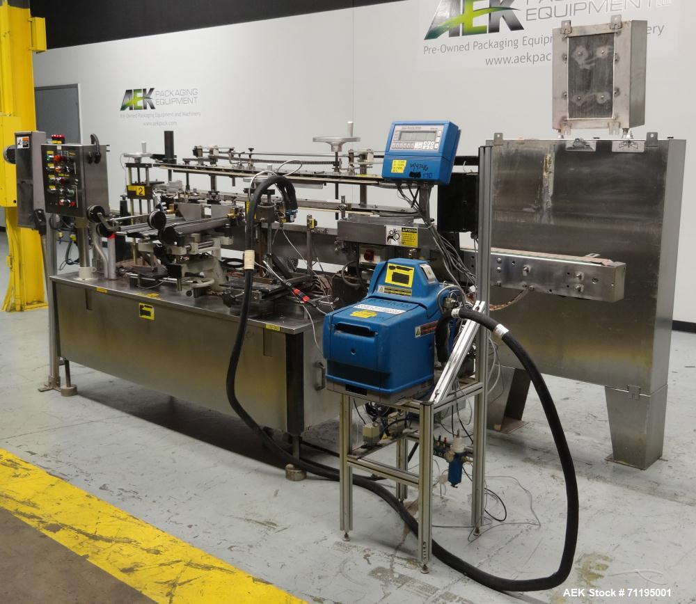 Used Krones Model Rondella Wraparound Hot Glue Labeler