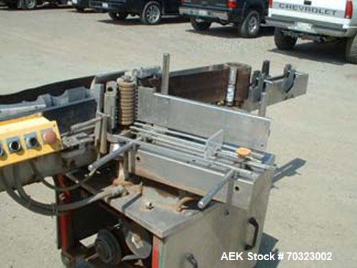 Used Used: Krones Rotina labeler. Previously used to run from 2" diameter up to 6"+ (gallon) bottles. Manufacturer rates for labeling speeds up to 100 containers per minute. Left to right product mov...