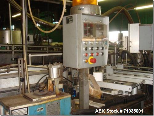 Used Langguth Model E40 Hot Melt Wrap Labeler