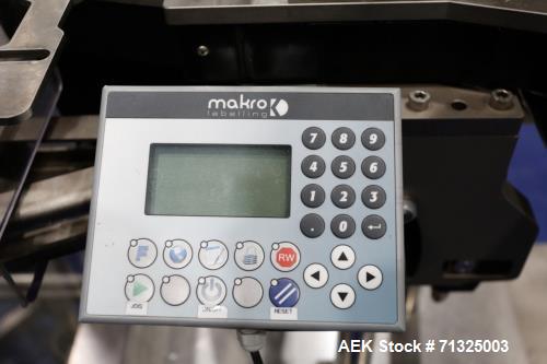Used- Makro Model MAK-26P UAL1C01 Twin-Head Labeling Machine